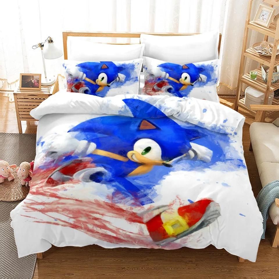 Sonic Lost World 2 Duvet Cover Quilt Cover Pillowcase Bedding