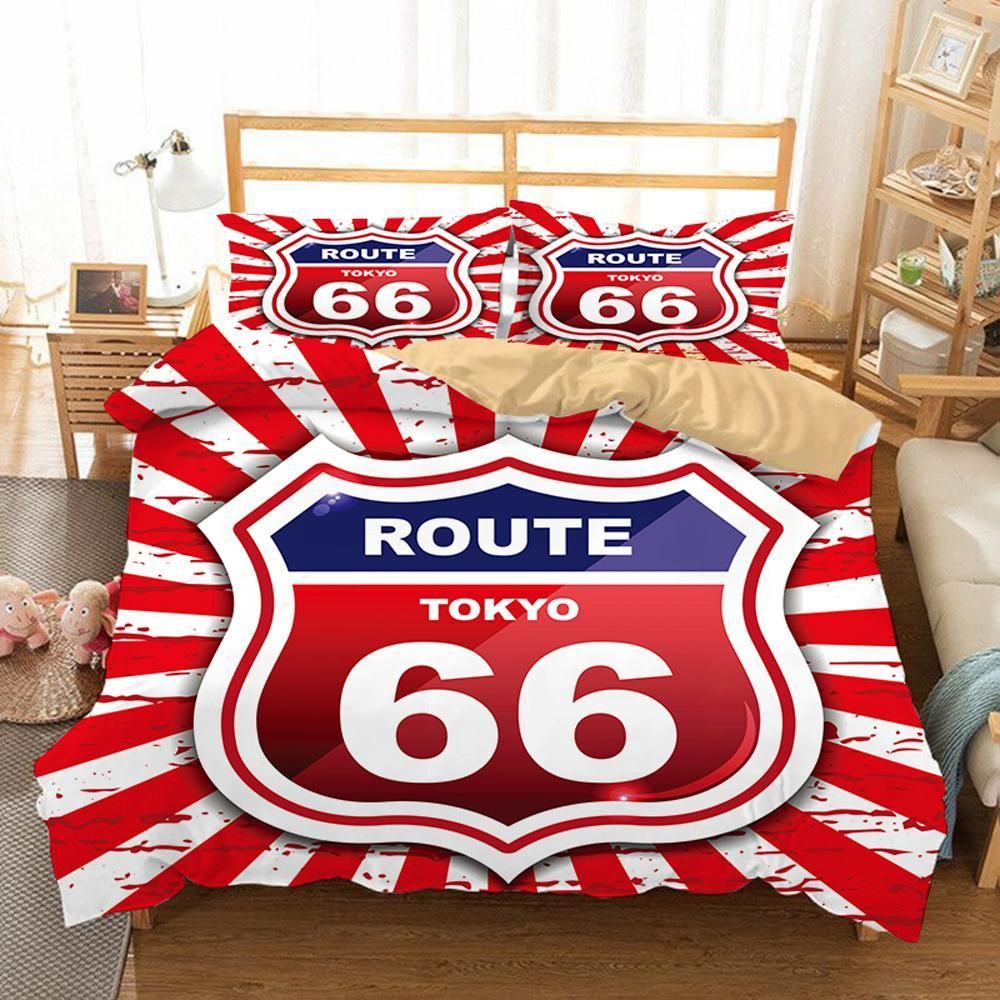 Route 66 7 Duvet Cover Pillowcase Bedding Sets Home Bedroom