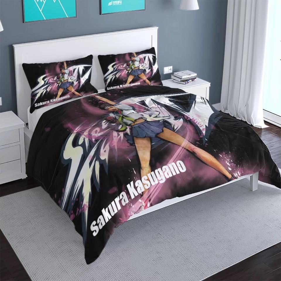 Street Fighter 2 Duvet Cover Quilt Cover Pillowcase Bedding Sets