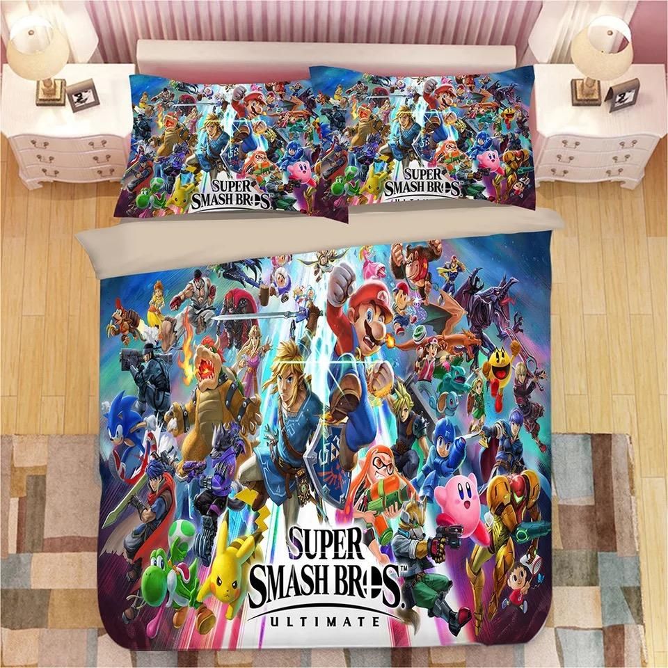 Super Smash Bros Ultimate Mario 9 Duvet Cover Quilt Cover