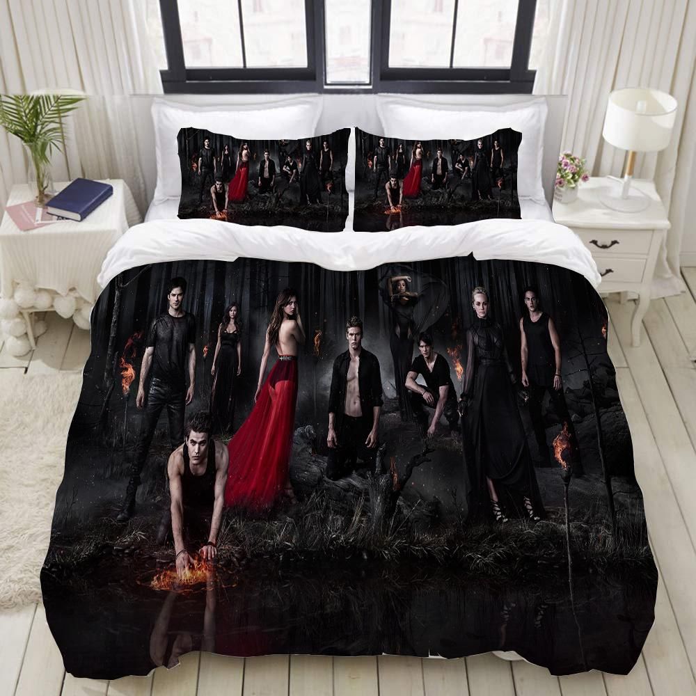 The Vampire Diaries 4 Duvet Cover Quilt Cover Pillowcase Bedding