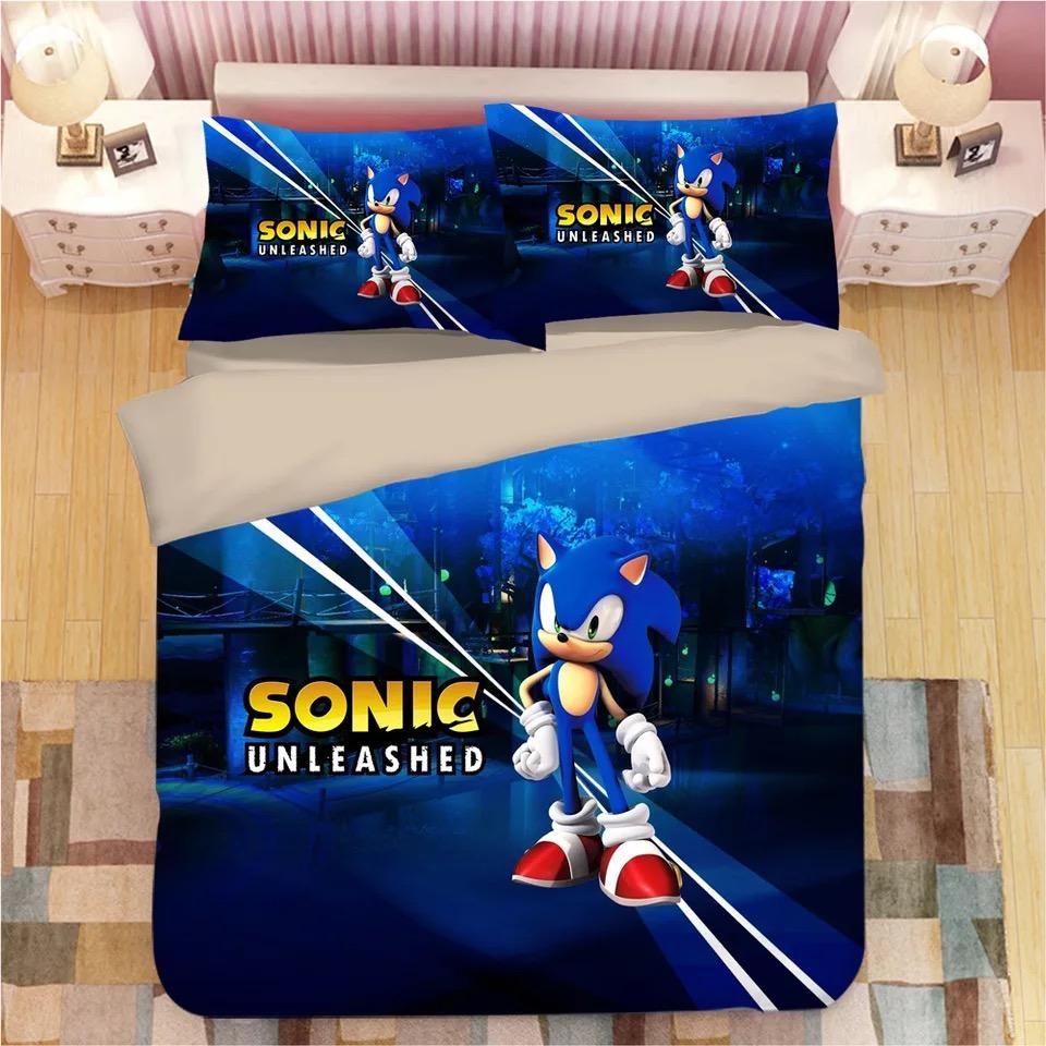 Sonic The Hedgehog 7 Duvet Cover Quilt Cover Pillowcase Bedding