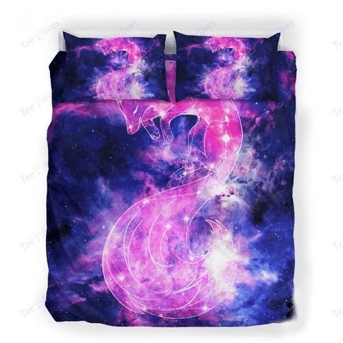 Galaxy Red Fox Constellation Bedding Sets Duvet Cover Bedroom Quilt