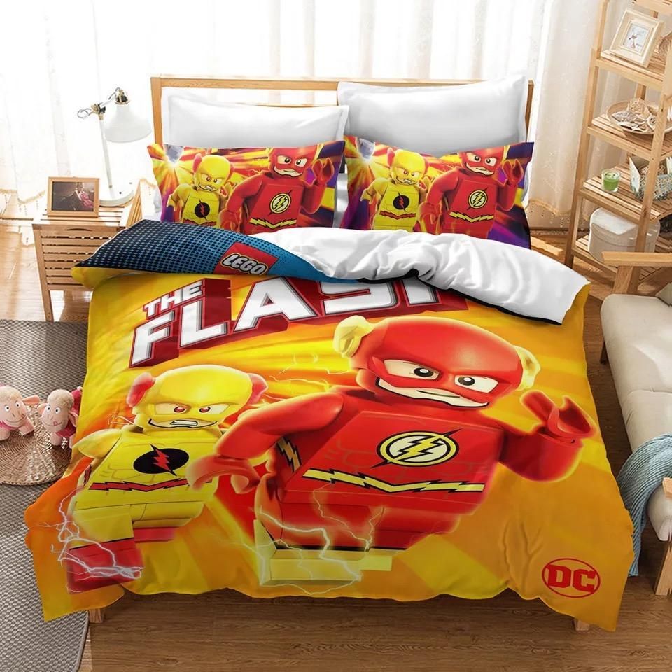 Lego The Flash 13 Duvet Cover Pillowcase Bedding Sets Home