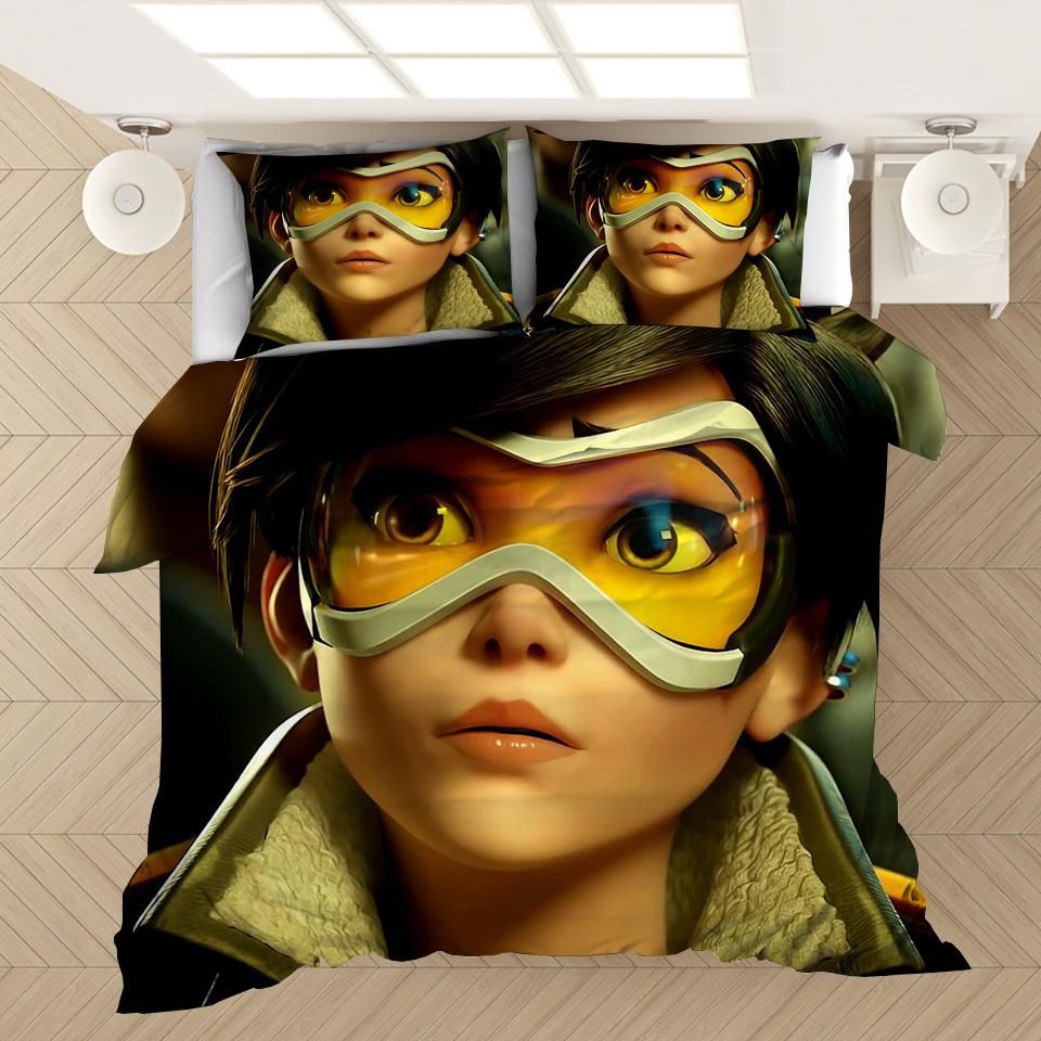 Game Overwatch Tracer 29 Duvet Cover Quilt Cover Pillowcase Bedding
