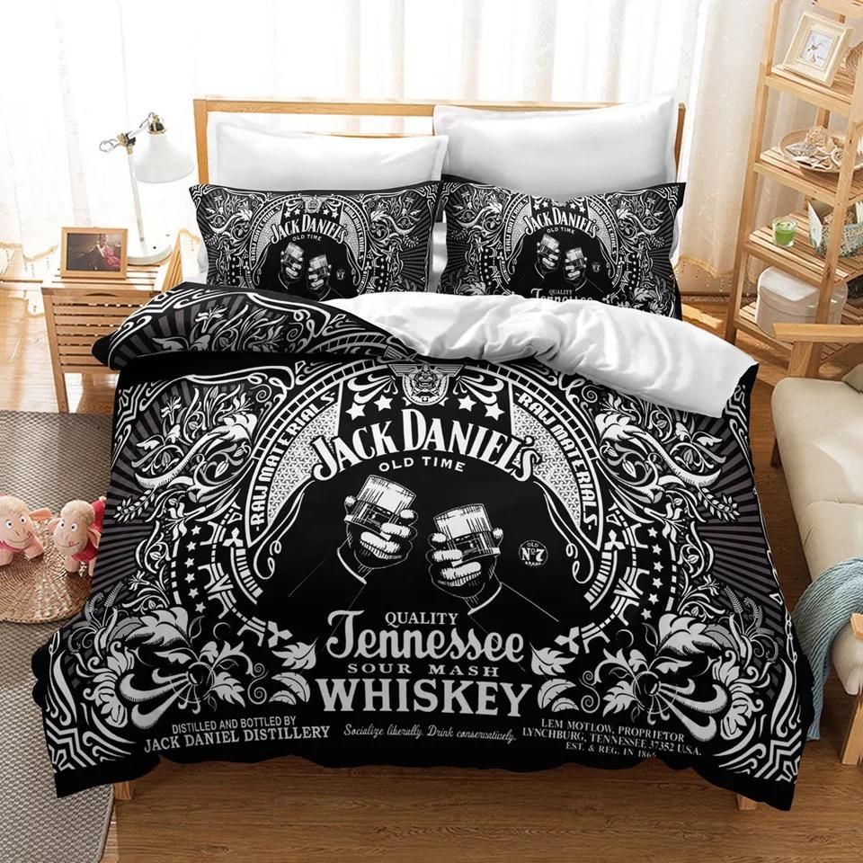 Jack Daniels 4 Duvet Cover Quilt Cover Pillowcase Bedding Sets