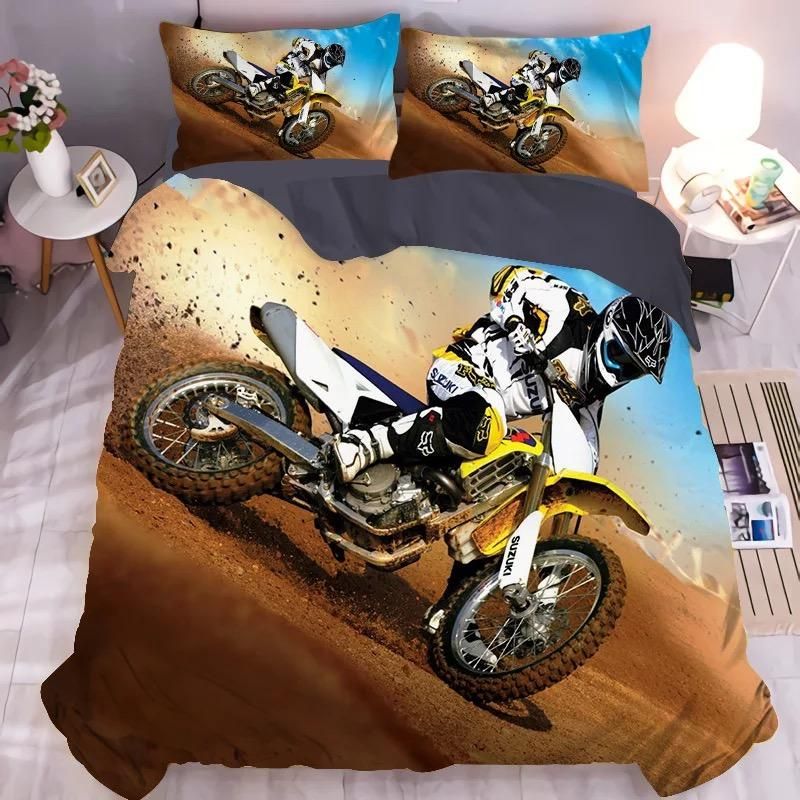 Motocross Mountain Bike 4 Duvet Cover Quilt Cover Pillowcase Bedding