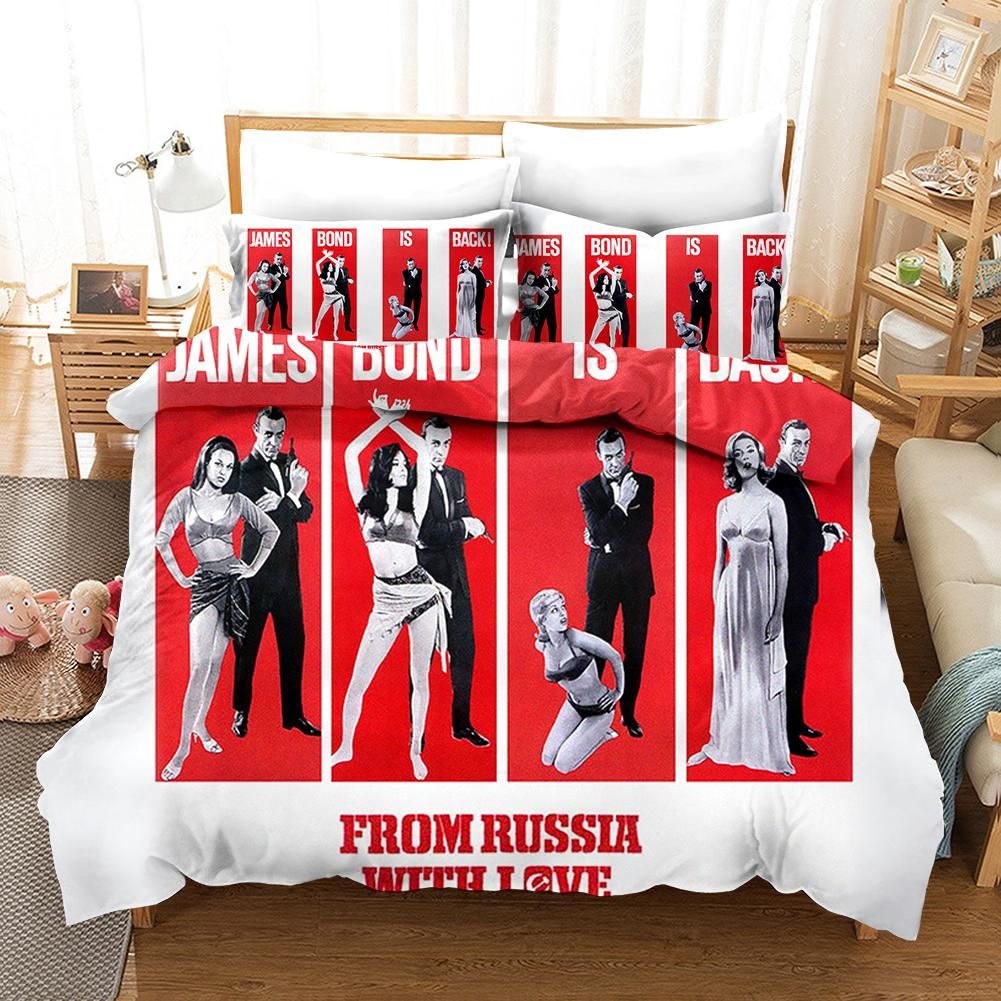 James Bond 3 Duvet Cover Quilt Cover Pillowcase Bedding Sets