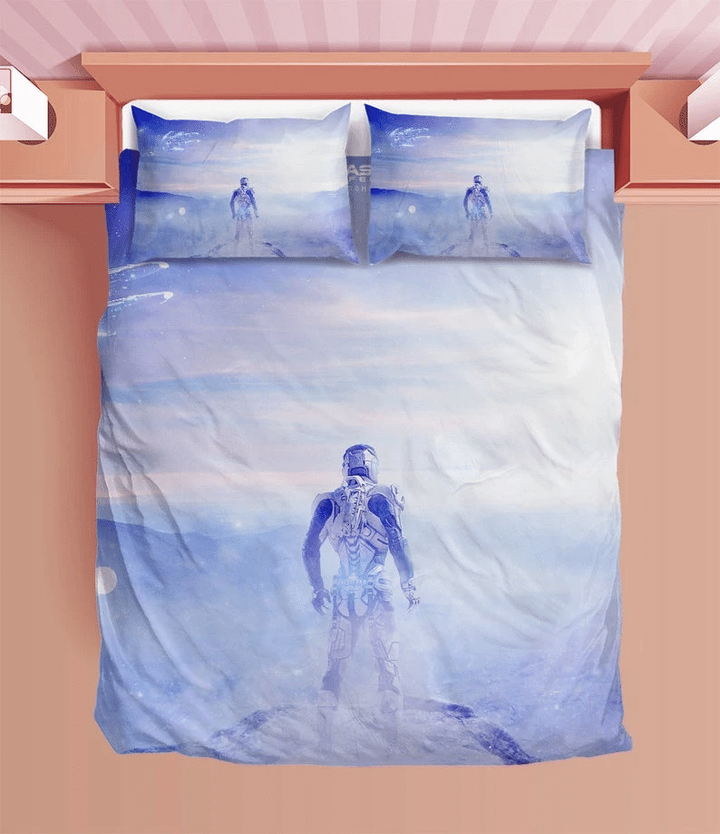 Mass Effect Duvet Andromeda Bedding Sets Comfortable Gift Quilt Bed