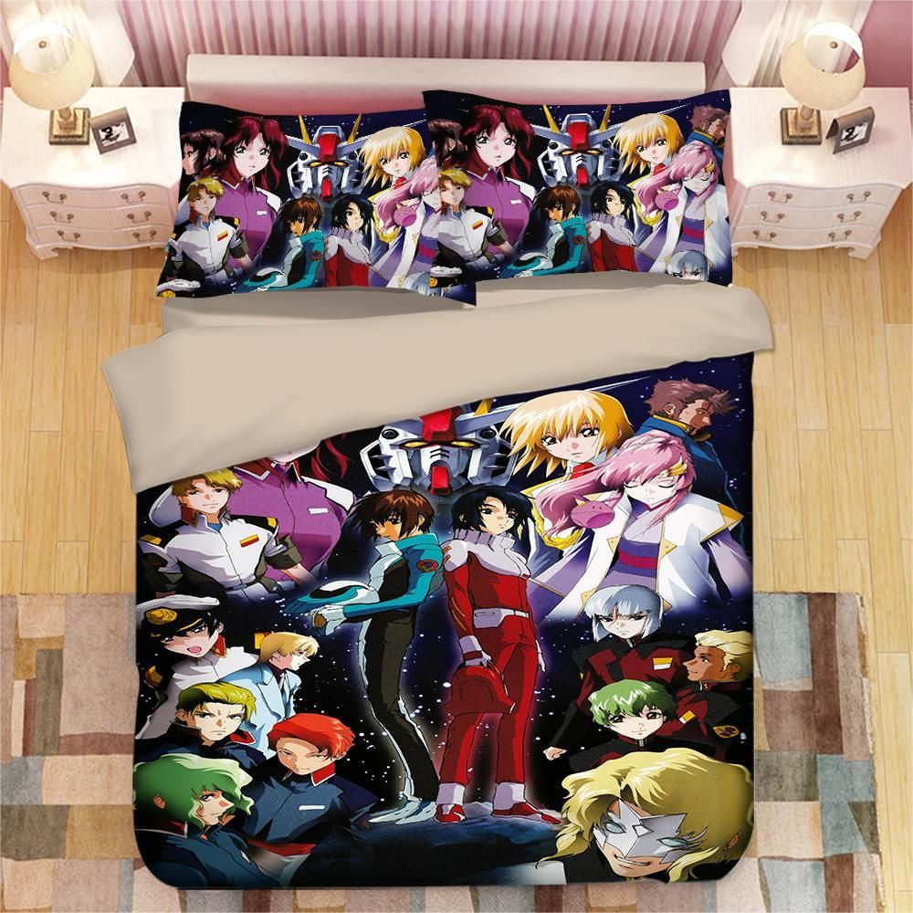 Gundam 13 Duvet Cover Pillowcase Bedding Sets Home Bedroom Decor