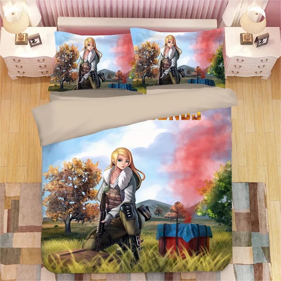 Game Pubg Playerunknown 8217 S Battlegrounds 7 Duvet Cover Pillowcase Bedding Sets