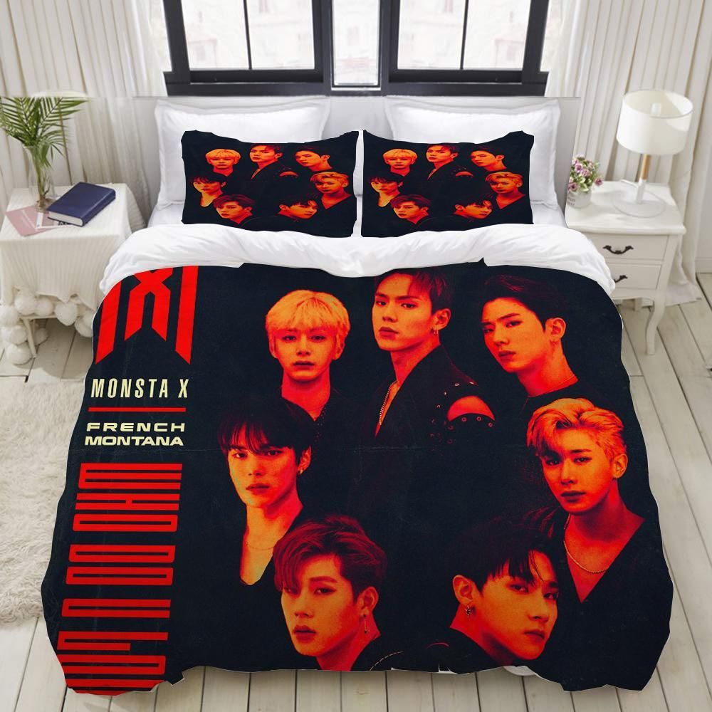 Monsta X Kpop 2 Duvet Cover Pillowcase Bedding Sets Home