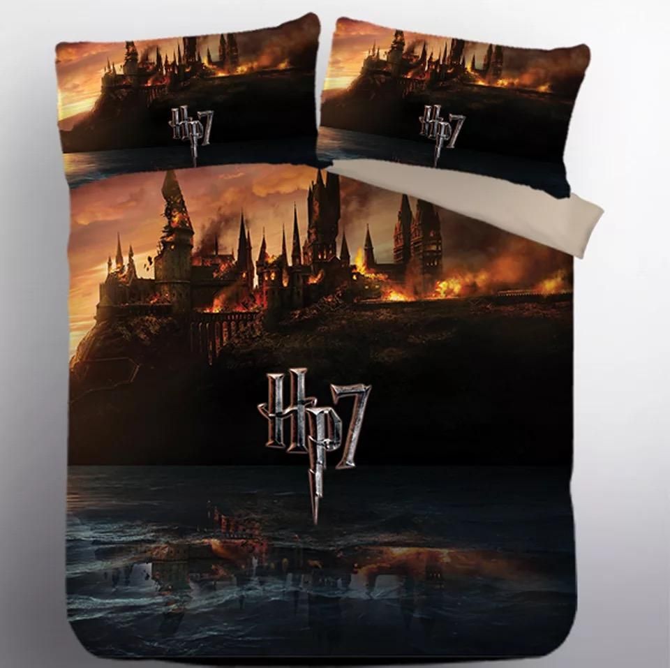 Harry Potter Hogwarts 3 Duvet Cover Pillowcase Bedding Sets Home