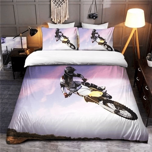 Motocross Jump Bedding Sets Duvet Cover Bedroom Quilt Bed Sets