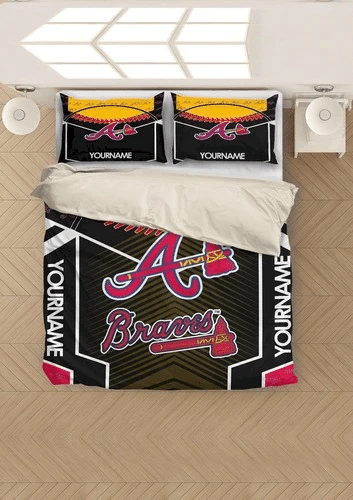 Mlb Baseball Atlanta Braves Bedding Sets Duvet Cover Bedroom Quilt