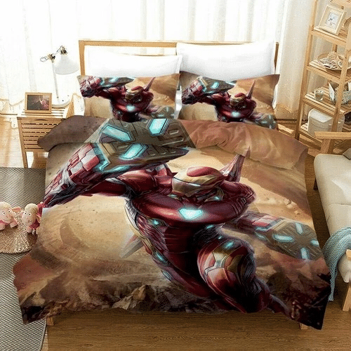 Iron Man 07 Bedding Sets Duvet Cover Bedroom Quilt Bed
