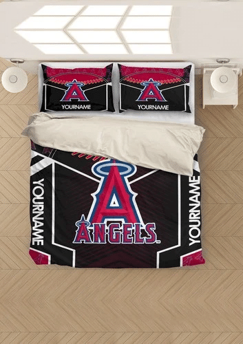 Mlb Baseball Los Angeles Angels Bedding Sets Duvet Cover Bedroom