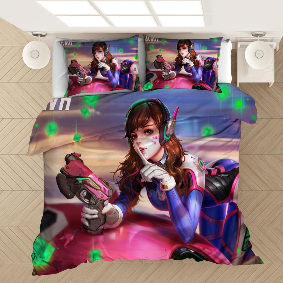 Game Overwatch Dva 35 Duvet Cover Quilt Cover Pillowcase Bedding