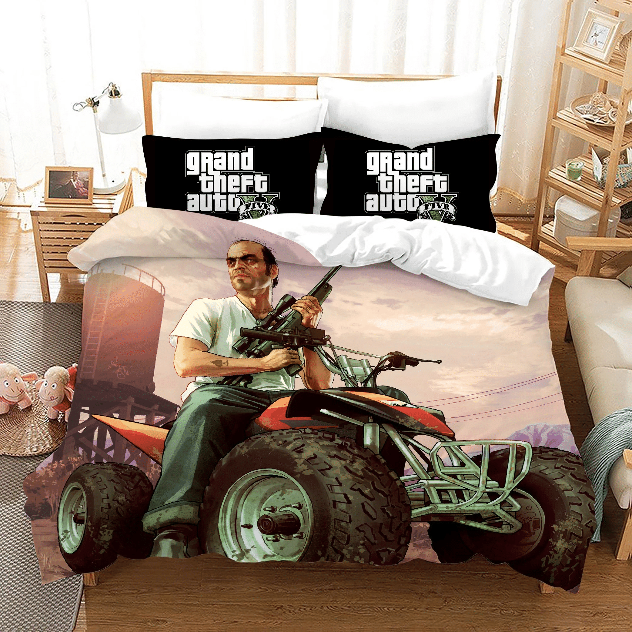 Grand Theft Auto 19 Duvet Cover Quilt Cover Pillowcase Bedding