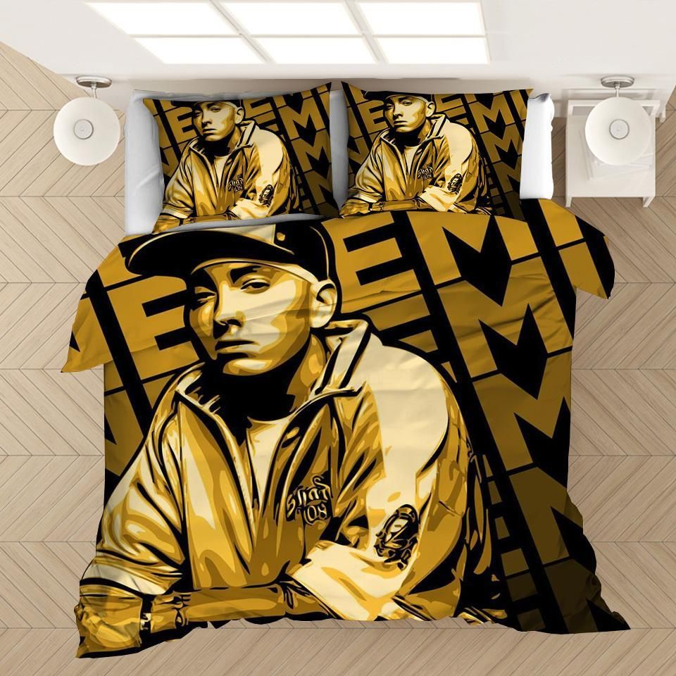 Hip Hop Rapper Eminem 2 Duvet Cover Pillowcase Bedding Sets