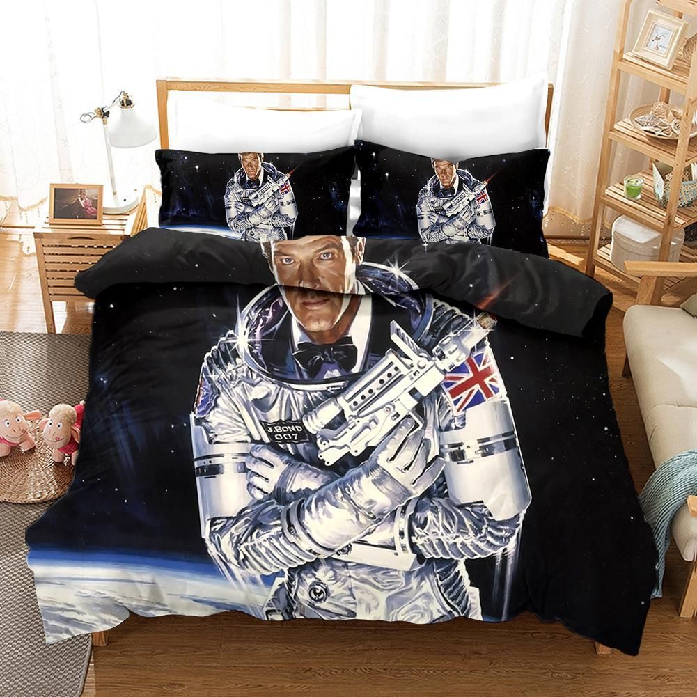 James Bond 4 Duvet Cover Pillowcase Bedding Sets Home Bedroom