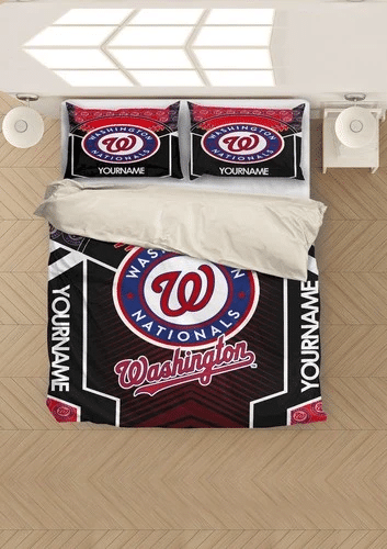 Mlb Baseball Washington Bedding Sets Duvet Cover Bedroom Quilt Bed