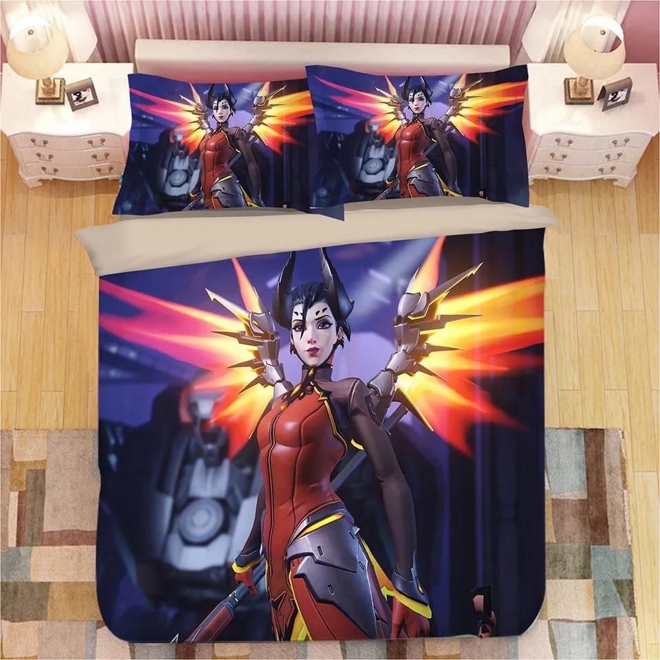 Game Overwatch Dva Tracer Mercy Widowmaker Symmetra 11 Duvet Cover