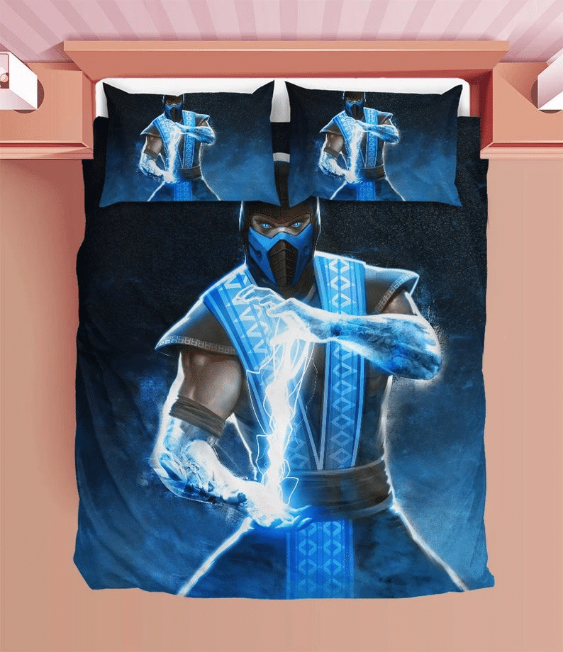 Mortal Kombat Duvet Sub Zero Bedding Set Quilt Bed Sets