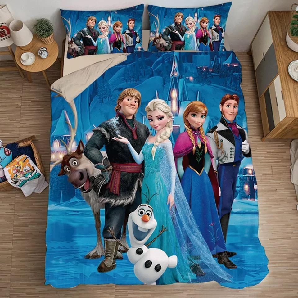 Frozen Anna Elsa Princess 10 Duvet Cover Pillowcase Bedding Sets