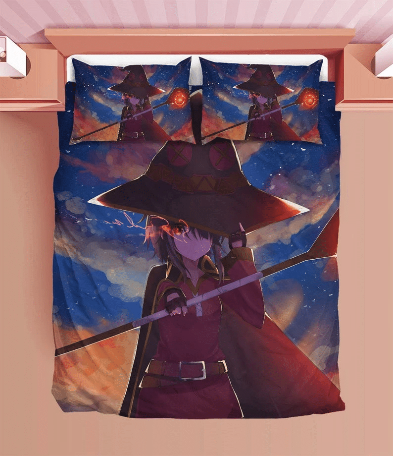 Konosuba Duvet Anime Konosuba Bedding Sets Comfortable Gift Quilt Bed