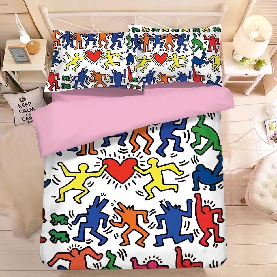 Graffiti Illustration 9 Duvet Cover Quilt Cover Pillowcase Bedding Sets