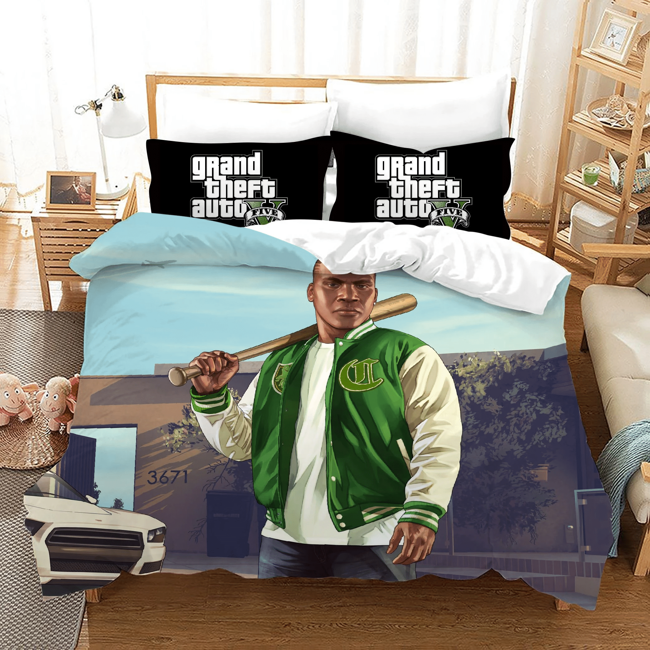 Grand Theft Auto 10 Duvet Cover Pillowcase Bedding Sets Home