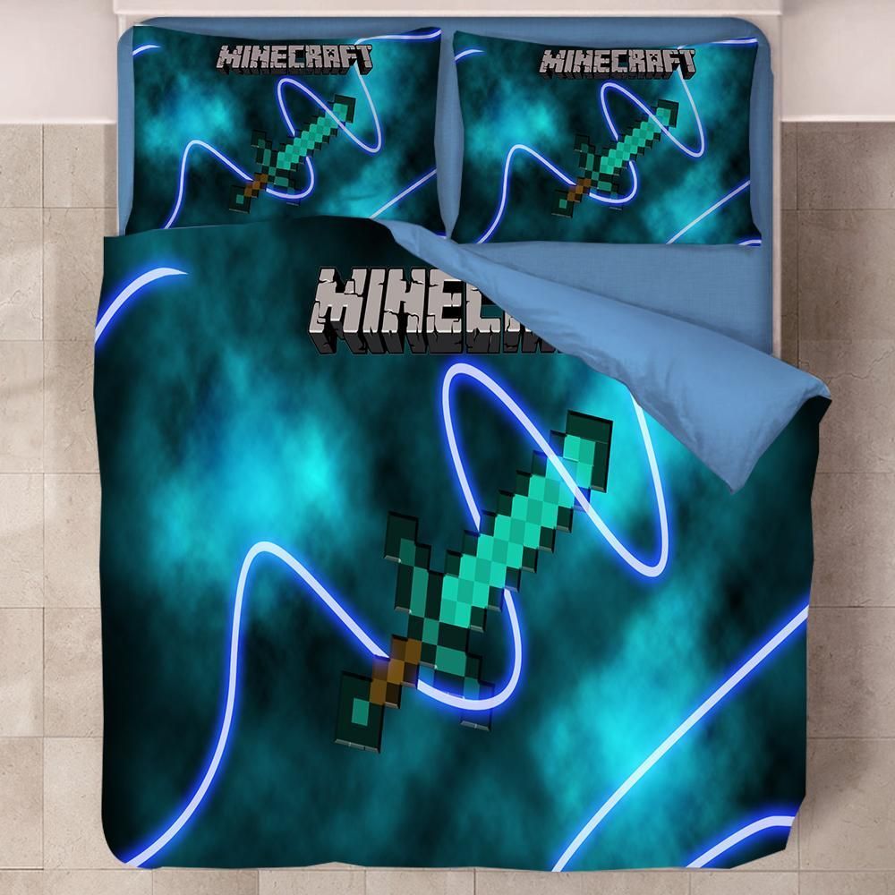 Minecraft 36 Duvet Cover Pillowcase Bedding Sets Home Decor Quilt