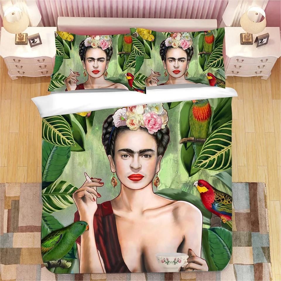 Frida Kahlo 2 Duvet Cover Pillowcase Bedding Sets Home Bedroom