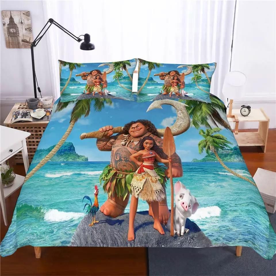 Moana 2 Duvet Cover Pillowcase Bedding Sets Home Decor Quilt