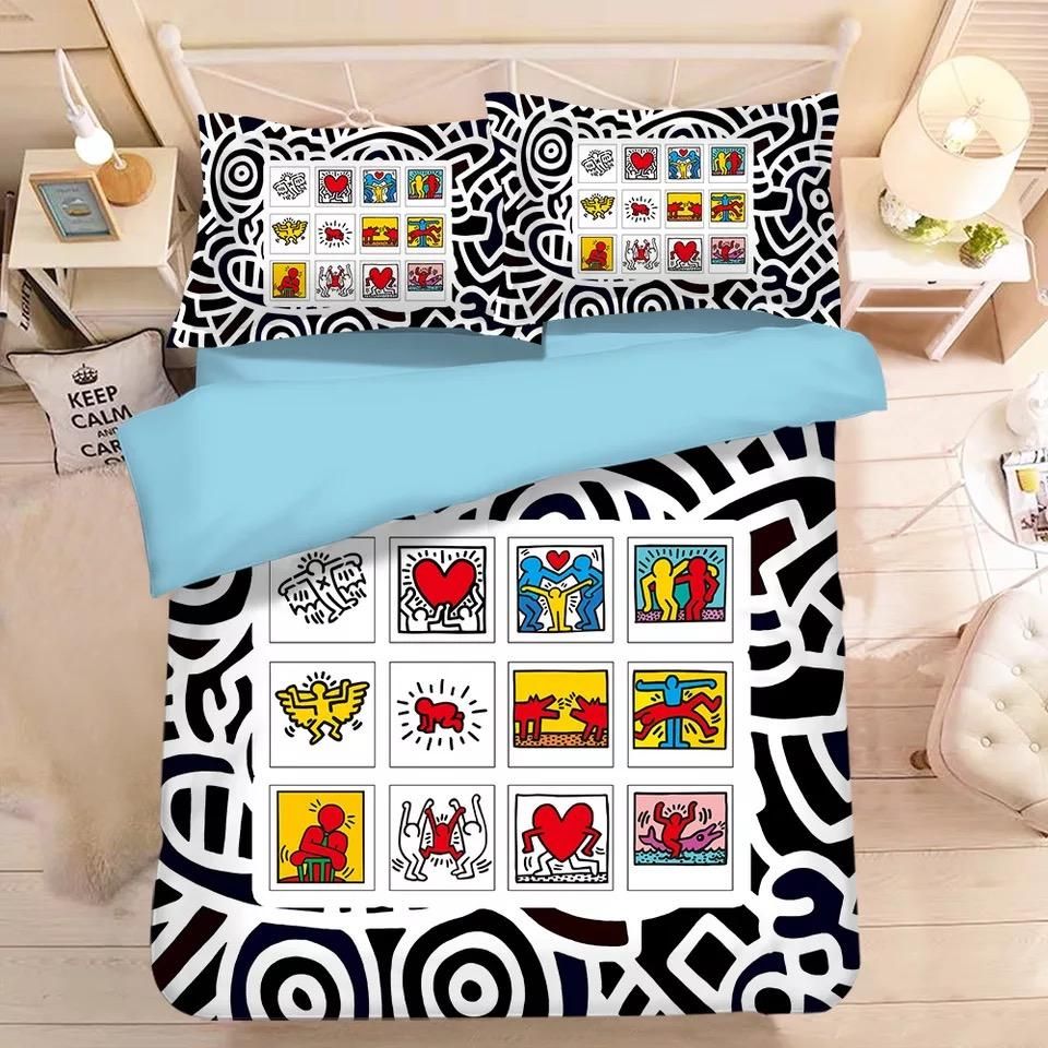 Graffiti Illustration 7 Duvet Cover Quilt Cover Pillowcase Bedding Sets