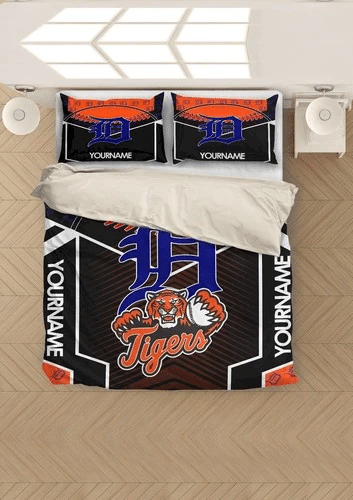 Mlb Baseball Detroit Tigers Bedding Sets Duvet Cover Bedroom Quilt