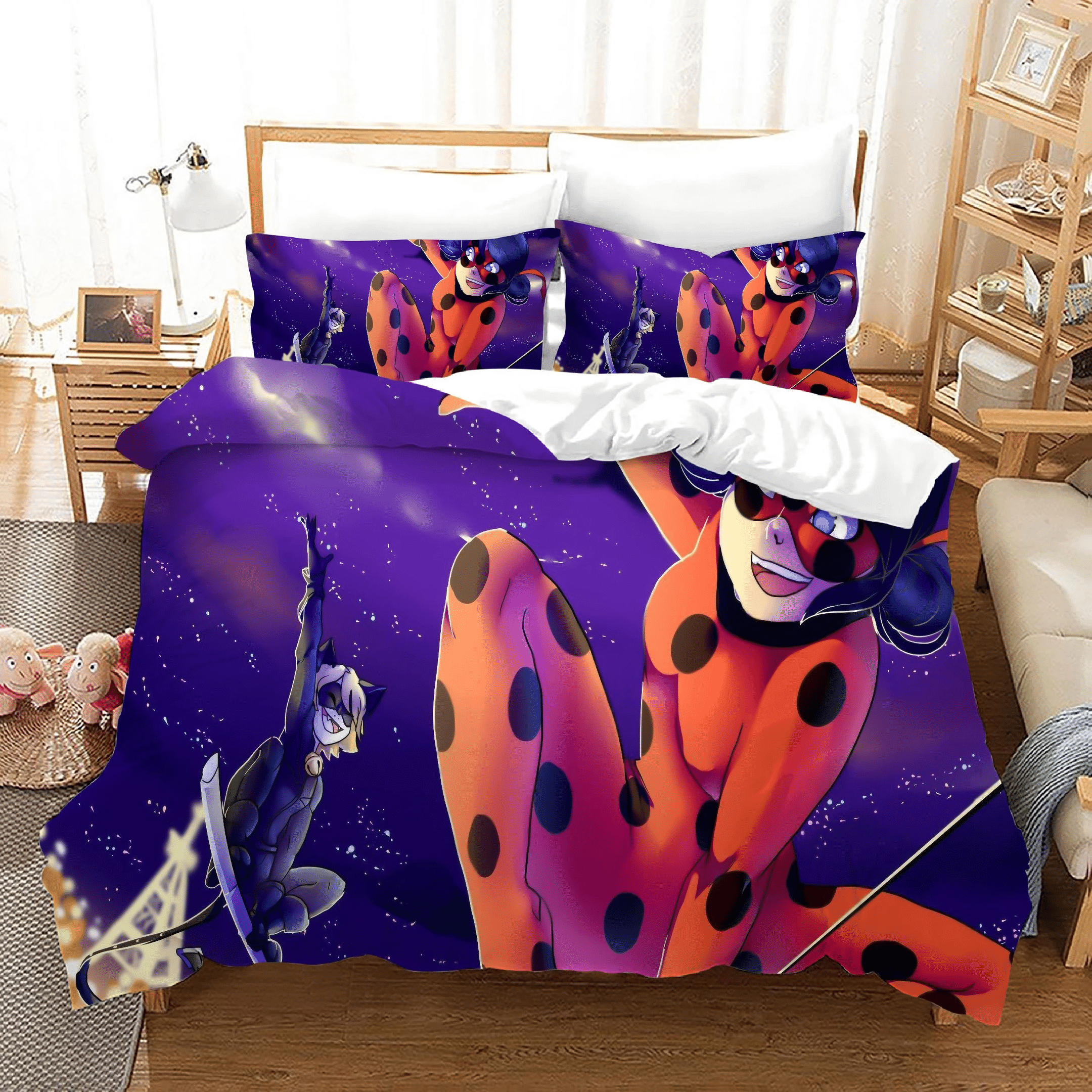 Miraculous Ladybug Cat Noir 15 Duvet Cover Pillowcase Bedding Sets