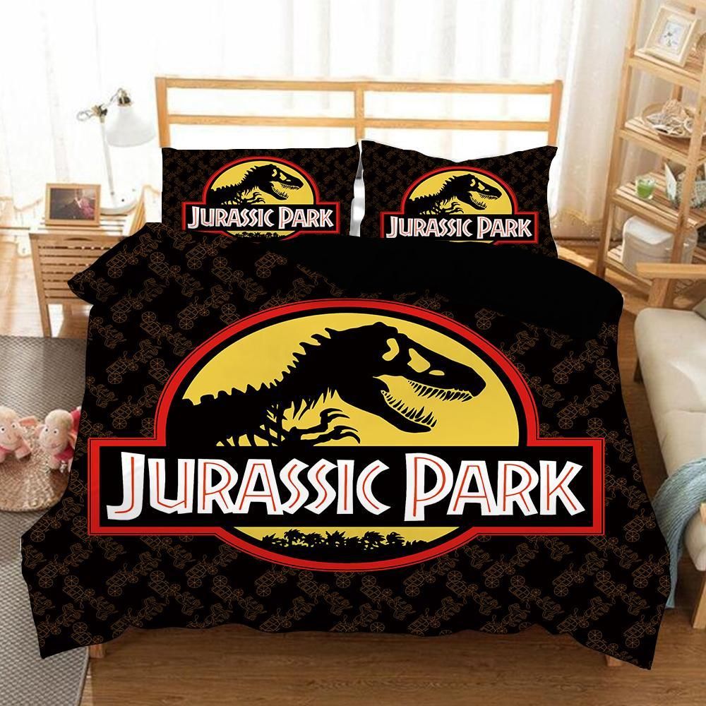 Jurassic World 2 Duvet Cover Pillowcase Bedding Sets Home Bedroom