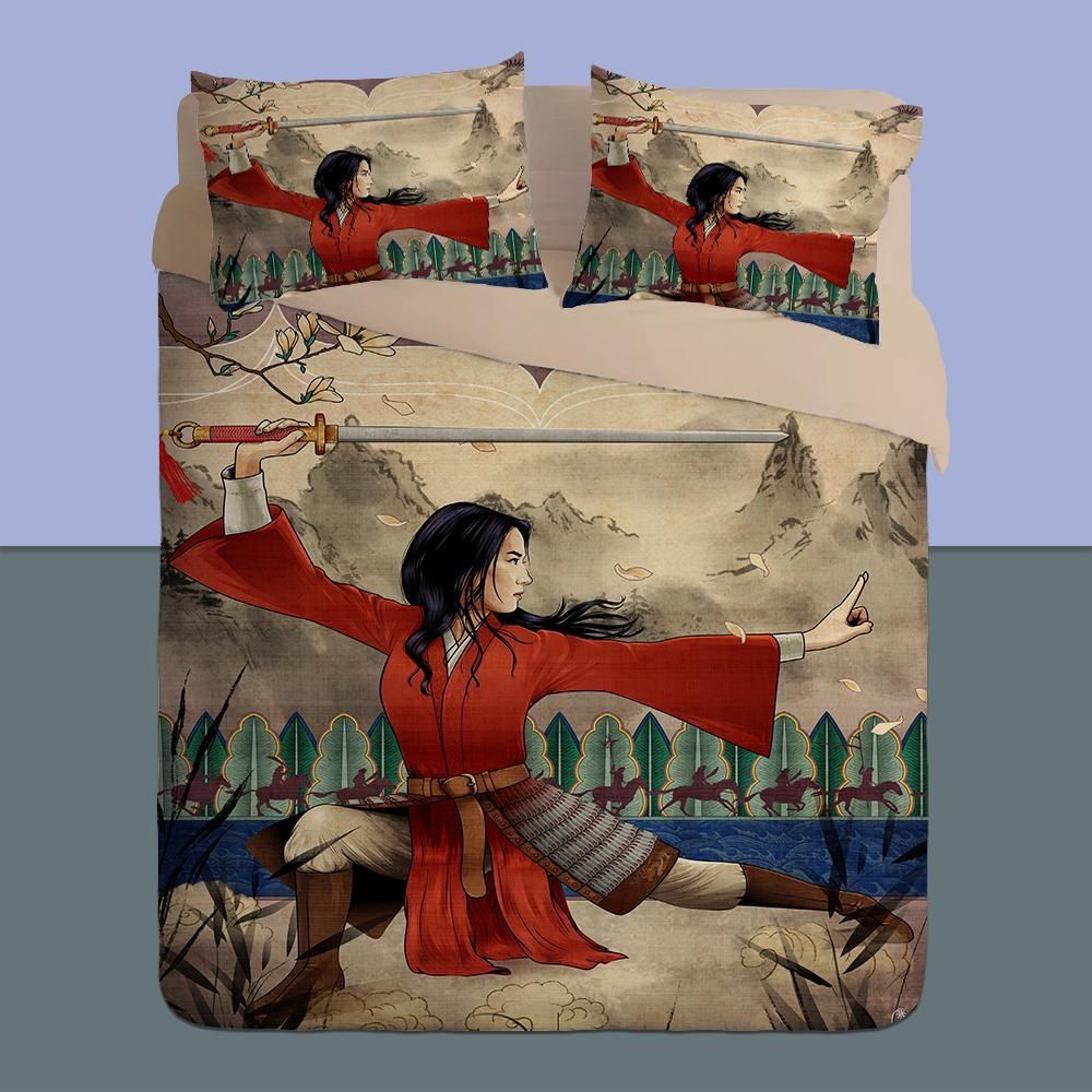 Mulan 14 Duvet Cover Pillowcase Bedding Sets Home Bedroom Decor
