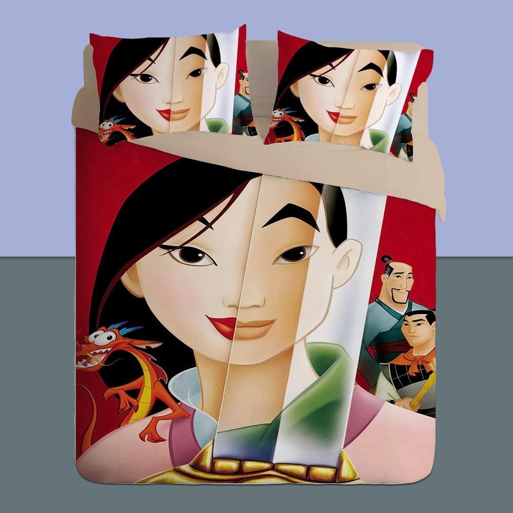 Mulan 9 Duvet Cover Pillowcase Bedding Sets Home Bedroom Decor