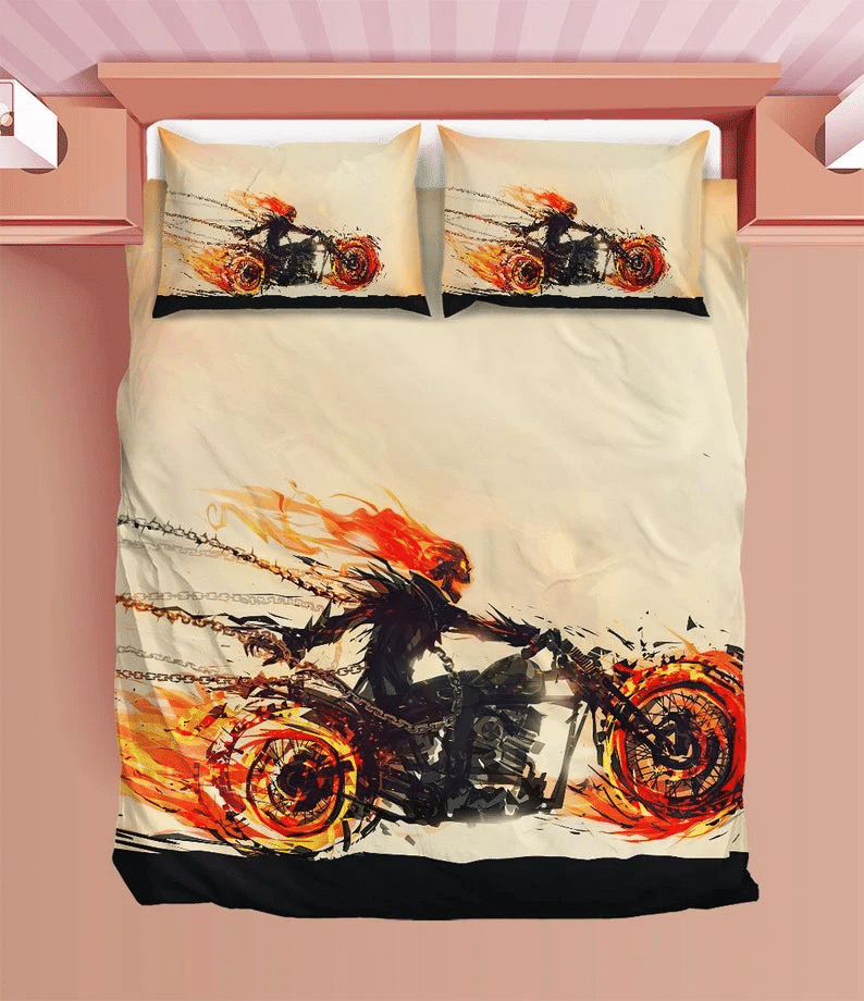 Ghost Rider Duvet Ghost Rider Bedding Sets Comfortable Gift Quilt