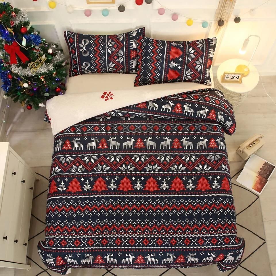 Merry Christmas 5 Duvet Cover Quilt Cover Pillowcase Bedding Sets