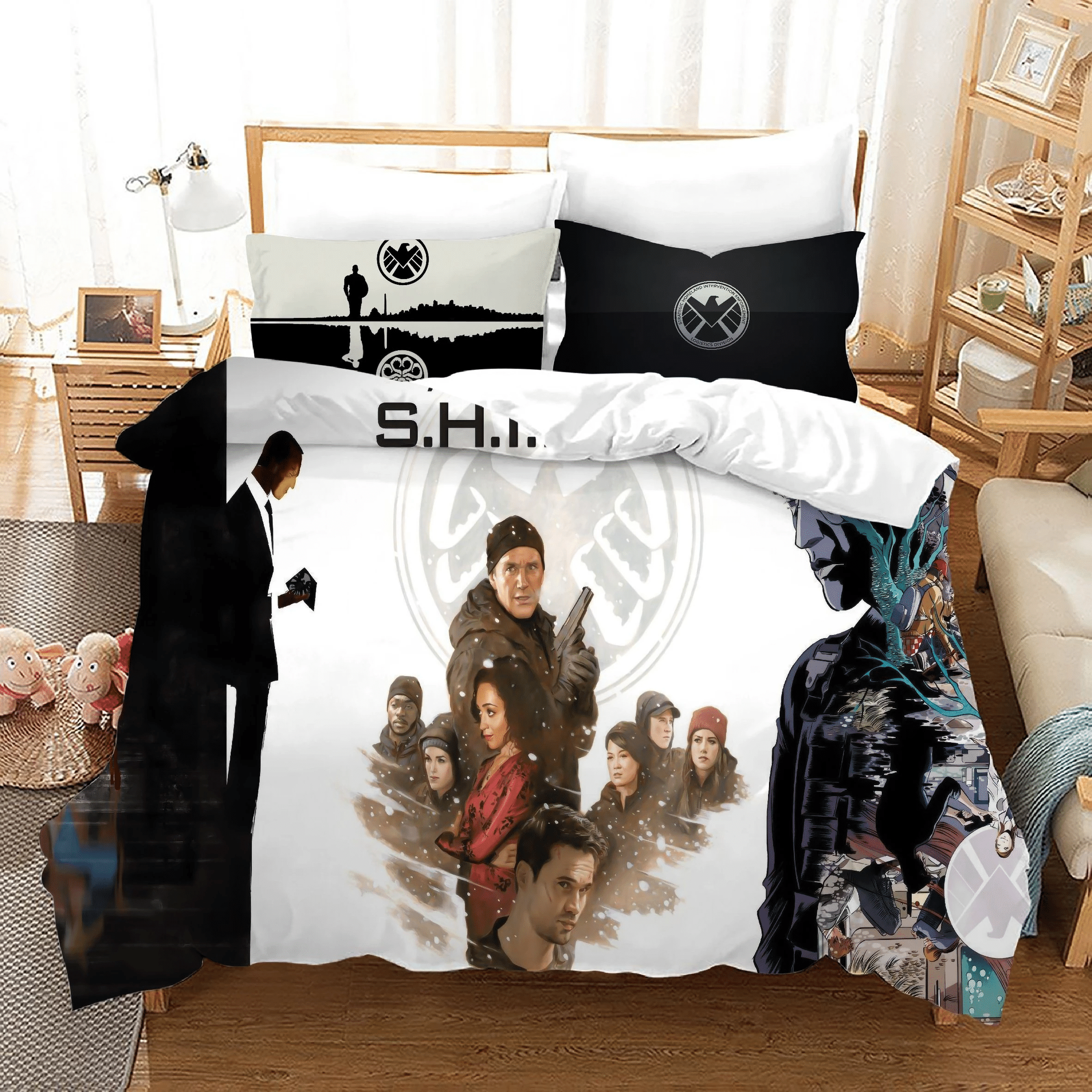 Marvel 8217 S Agents Of S H I E L D 10 Duvet Cover Pillowcase Bedding Sets