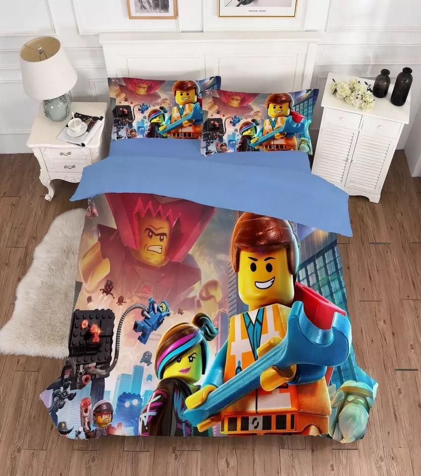 Lego Movie Emmet 2 Duvet Cover Bedding Sets Pillowcase Quilt