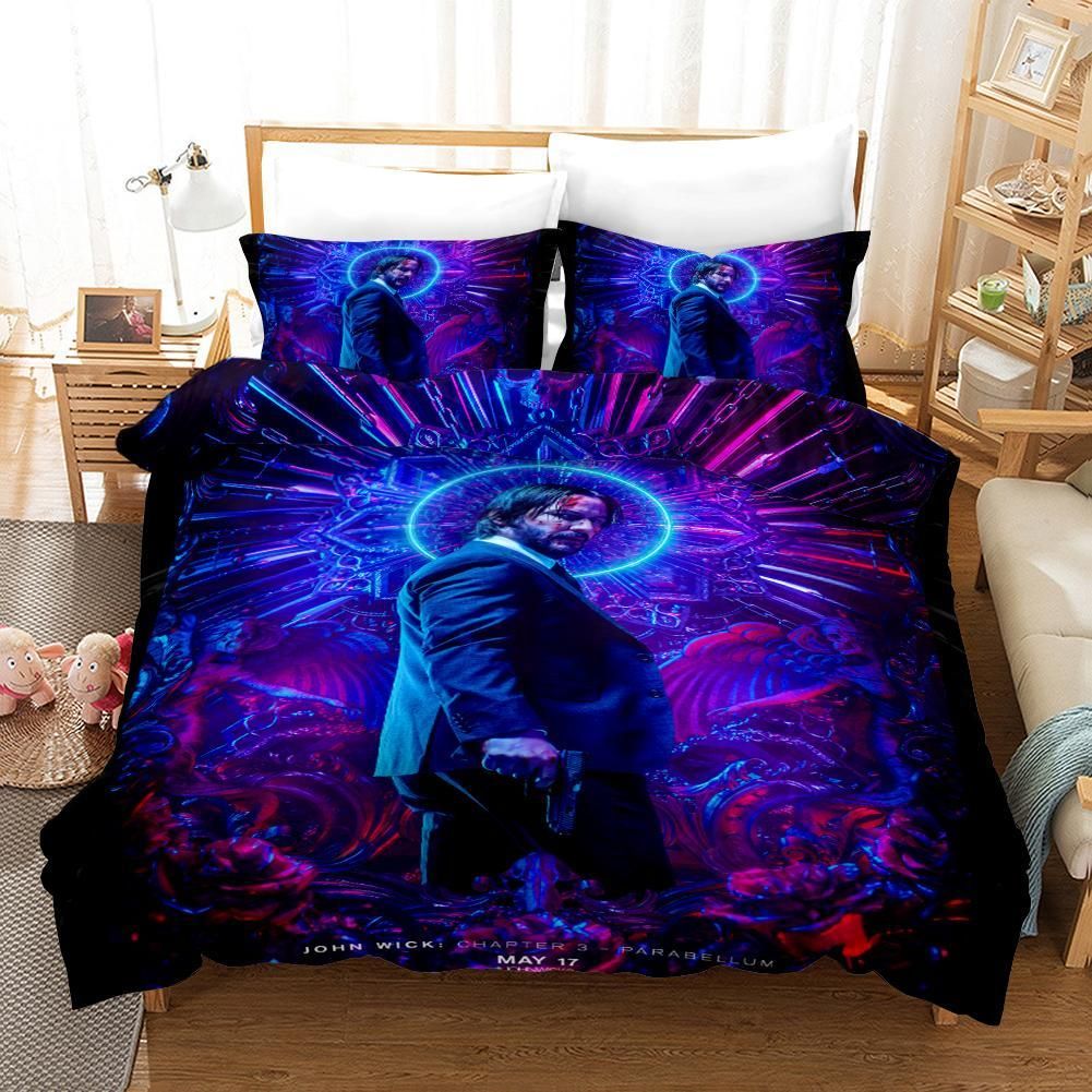 John Wick 7 Duvet Cover Pillowcase Bedding Sets Home Bedroom