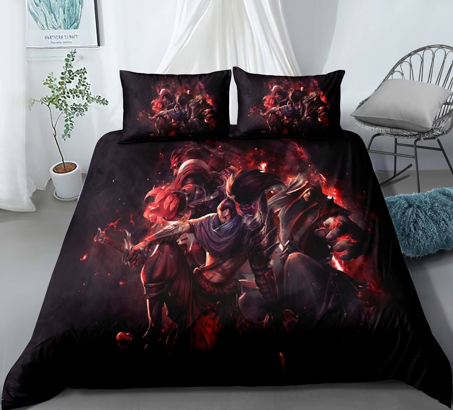 League Of Legends Lol Yasuo 3 Duvet Cover Quilt Cover