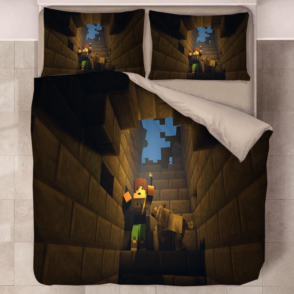 Minecraft 43 Duvet Cover Pillowcase Bedding Sets Home Decor Quilt