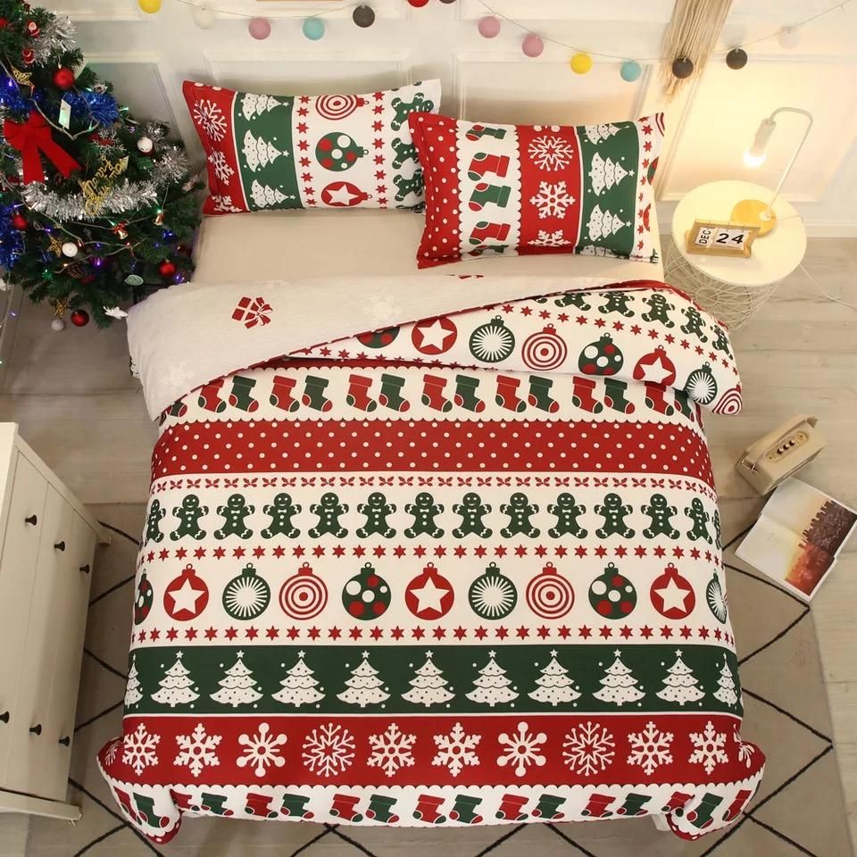 Merry Christmas 6 Duvet Cover Quilt Cover Pillowcase Bedding Sets