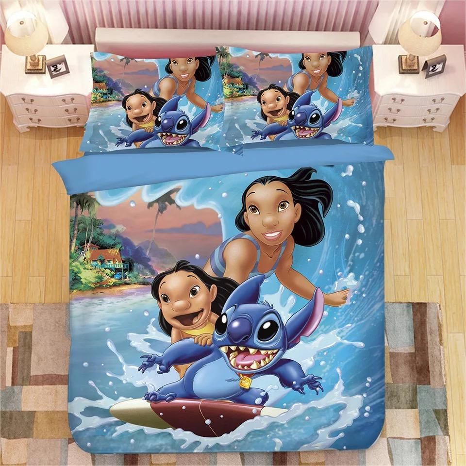 Lilo 038 Stitch 2 Duvet Cover Bedding Sets Pillowcase Quilt